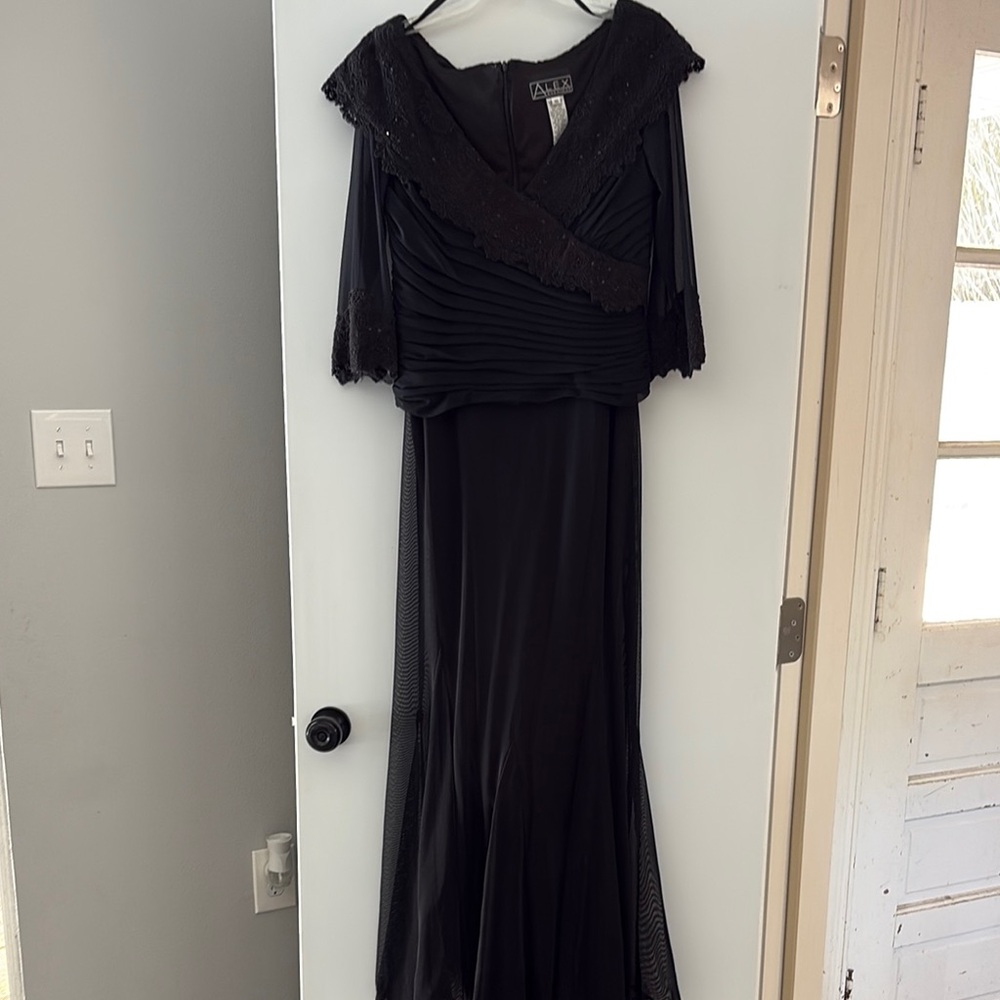 Alex Evenings Black Evening Dress